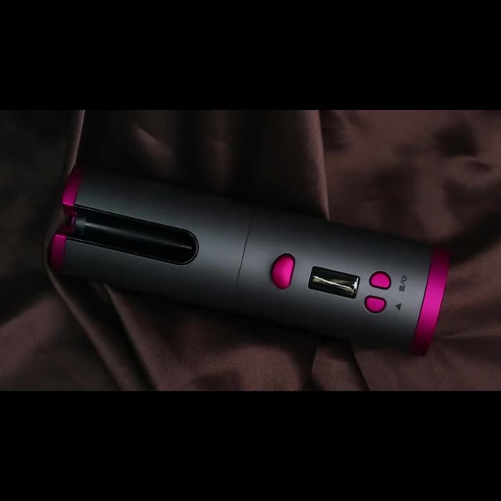5 Heat Settings Auto-Curler for Luscious Locks - Ceramic, Anti-Scald, Tangle-Free, Quick Charge USB Rechargeable Lithium Battery - Perfect for Styling, Special Occasions, and as an Elegant Gift with Luxurious Gift Box Include