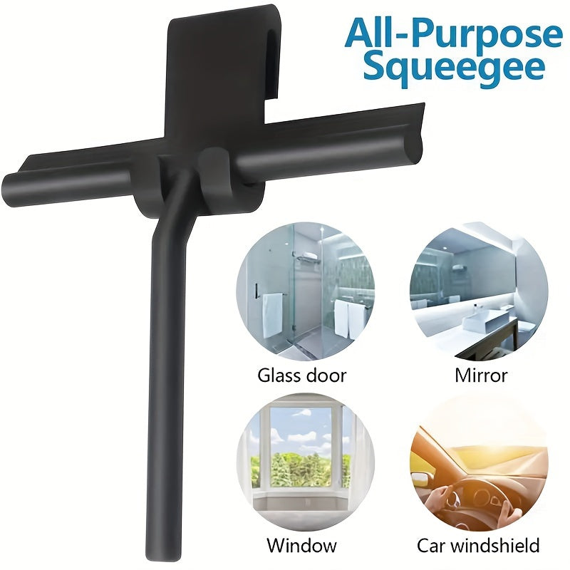 A Household Silicone Squeegee for Cleaning Windows And Bathrooms, Ideal for Shower And Glass Surfaces.