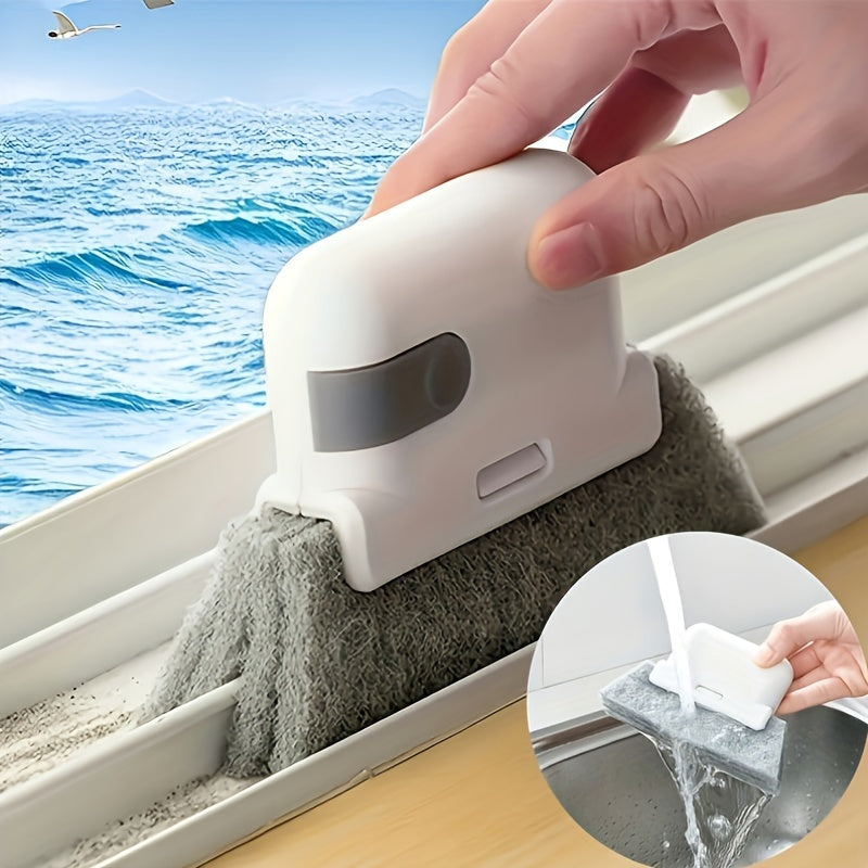 Versatile Handheld Cleaning Brush for Doors, Windows & Kitchen - Easy-to-Use Groove and Crevice Tool, Reusable Dust Remover for Home Essentials