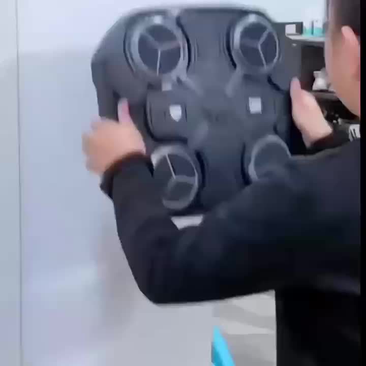 1pc Interactive Music Boxing Wall Target for Kids - ABS Material, Intelligent Dynamic Hitting Home Fitness Equipment, Thickened Boxing Training Machine for Children