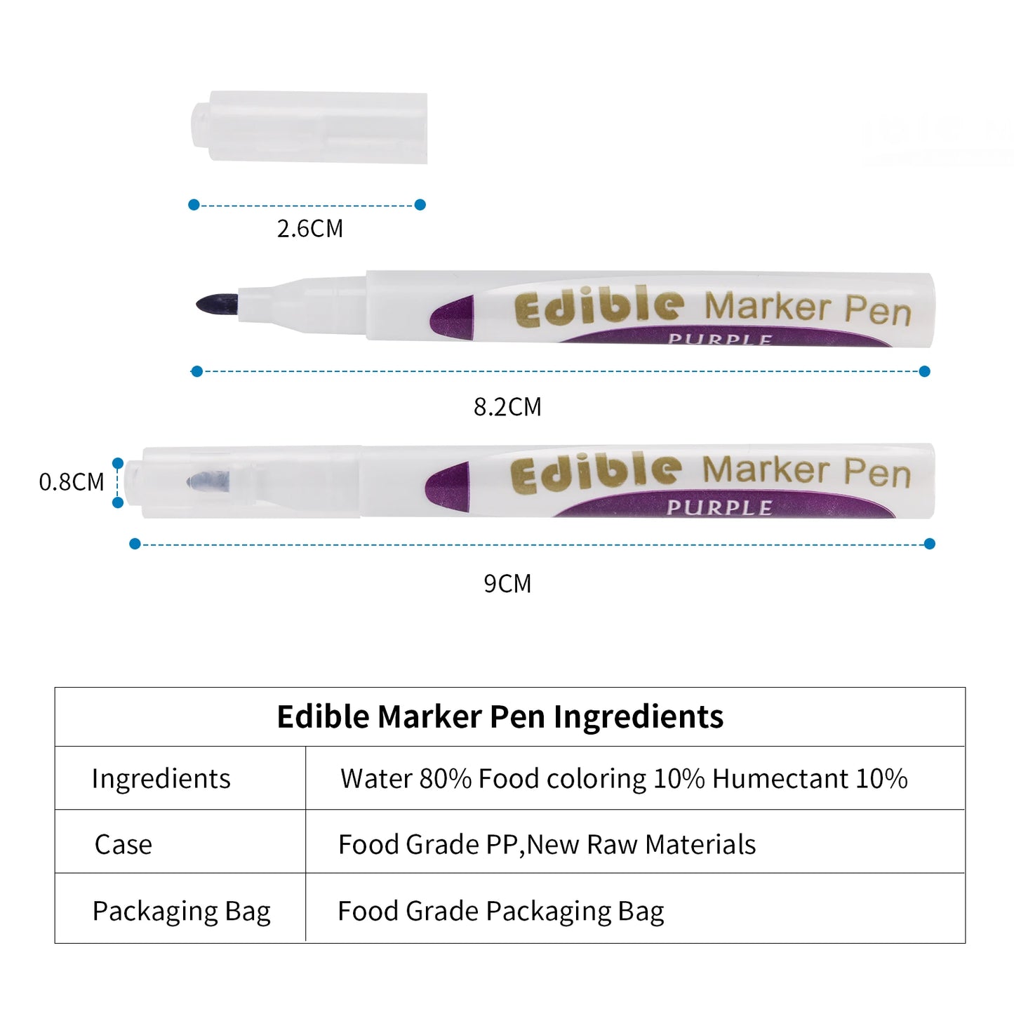 Mini Food Markers Pen For Cake Food Marker pen Of Short Food Coloring Marker Pen Cake Decorating Tools Cake DIY Draw Tool