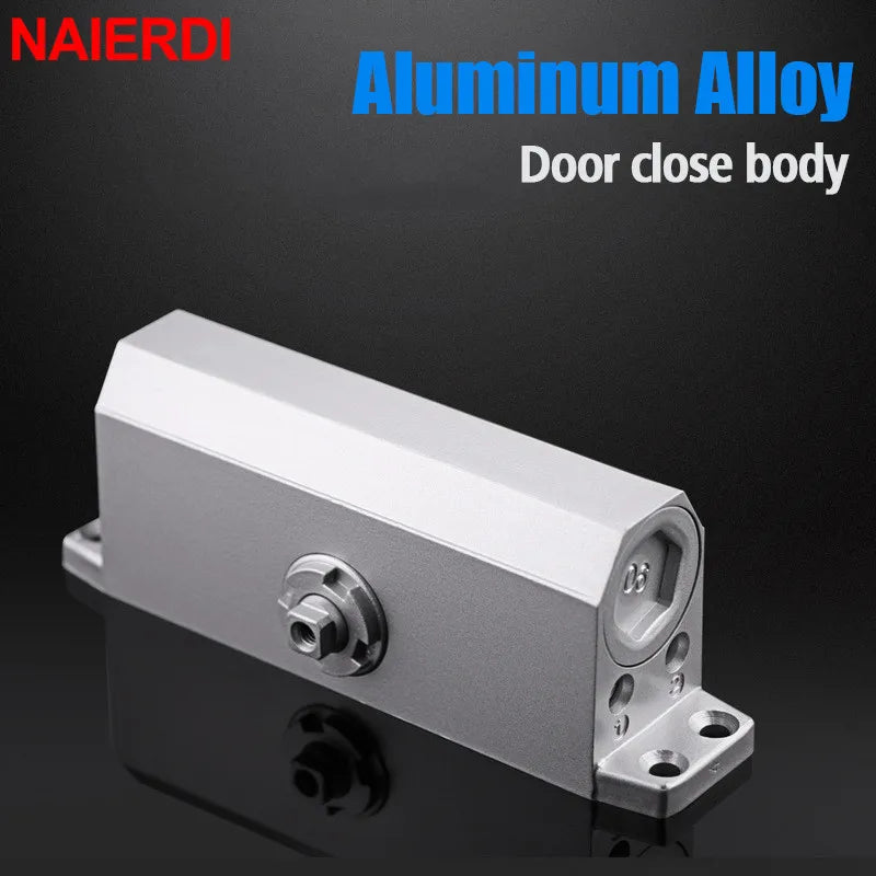 NAIERDI Hydraulic Buffer Door Closer 25KG to 80KG Adjustable Speed Door Closing Equipment Mute Soft Closing Door Hardware