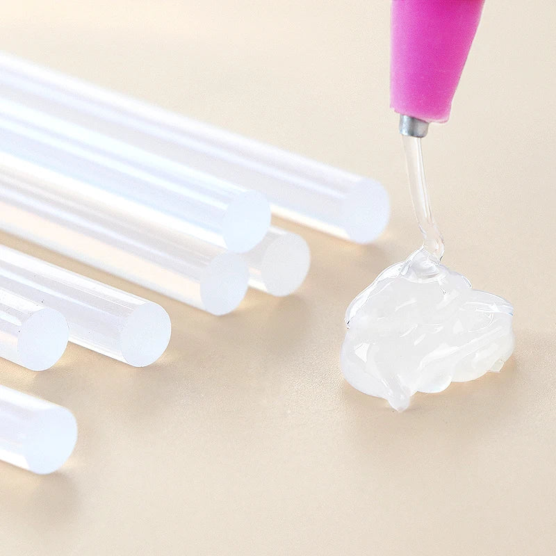 T TOVIA 60pcs/120pcs Hot Melt Glue Sticks 7mm Hot Glue Sticks Rod for Craft Album Repair Tools  Hot Glue Gun Sticks