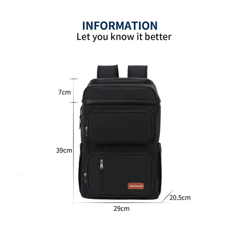 DENUONISS Picnic Cooler Bag Large Capacity Camping Meal Thermal Backpack With Bottle Opener 100% Leakproof Insulated Cooler Bags
