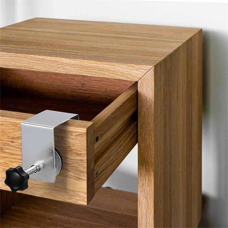 Universal Drawer Front Installation Clamps Holder Adapter Kit Aids Jig Tool Adjustable Fixing Clip for Woodworking Mounting