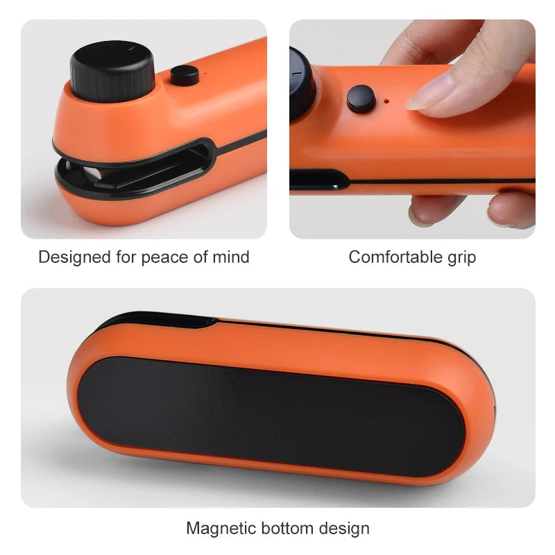 Walfos snack sealing machine household portable small mini rechargeable plastic sealing machine food bag opening artifact