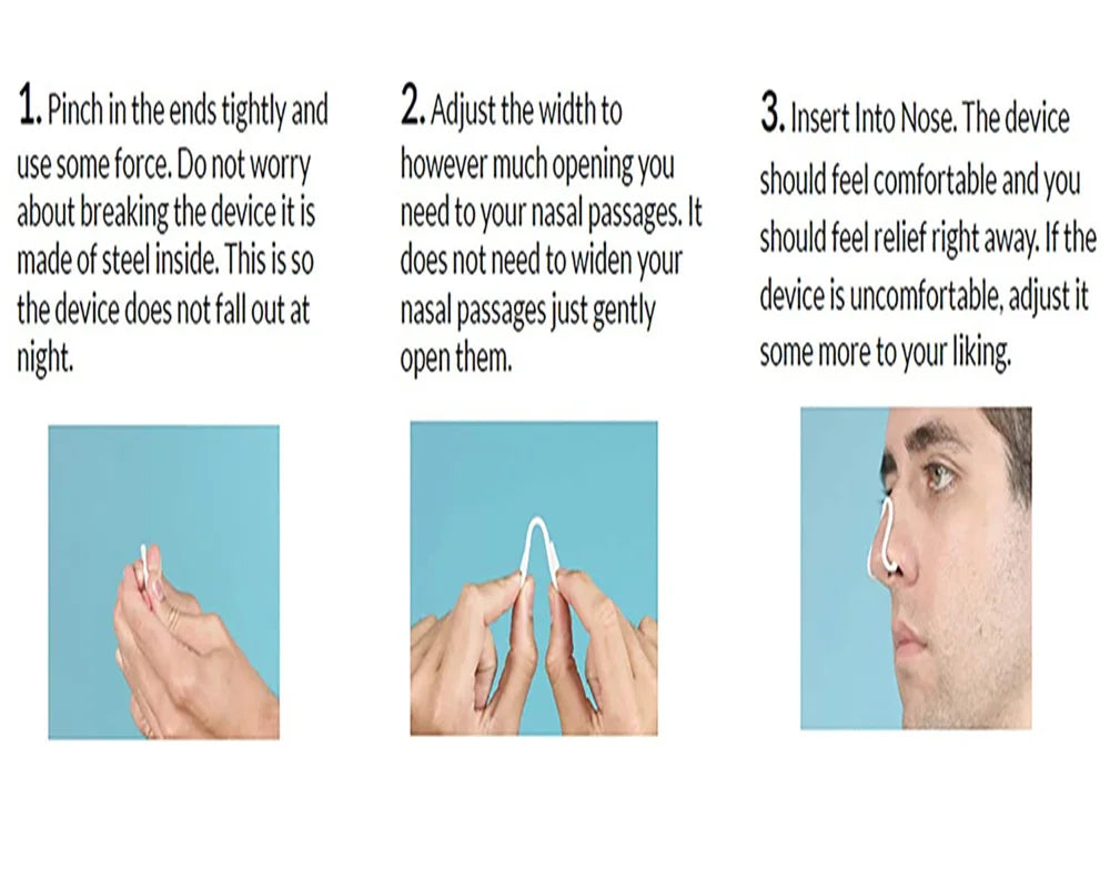 Nasal Dilator For Relieve Snore Silicone Anti Snoring Nose Clip Improve Nose Vent Ease Breathing For Better Sleep Snore Solution