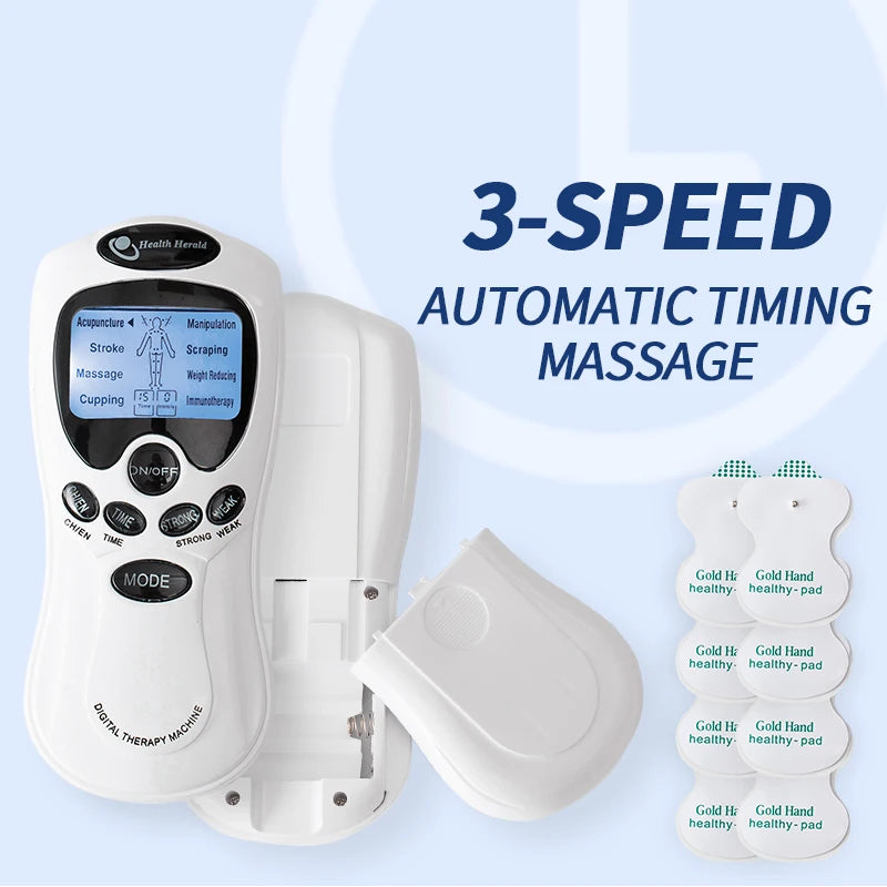 Tense Machine Pulse Massager Tens Acupuncture Electric Body Massage Instrument Electrical Muscle Stimulator for Neck Back Relax