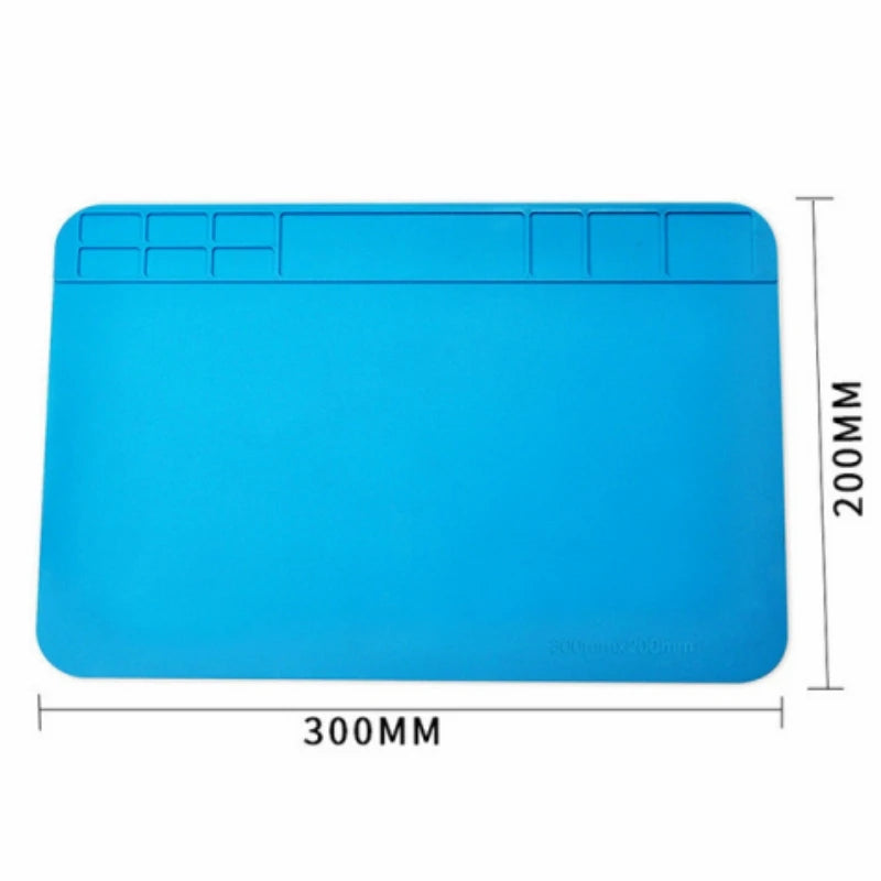 Repair Pad Insulation Heat-Resistant Soldering Station Silicon Soldering Mat Work Pad Desk Platform for BGA Soldering Station
