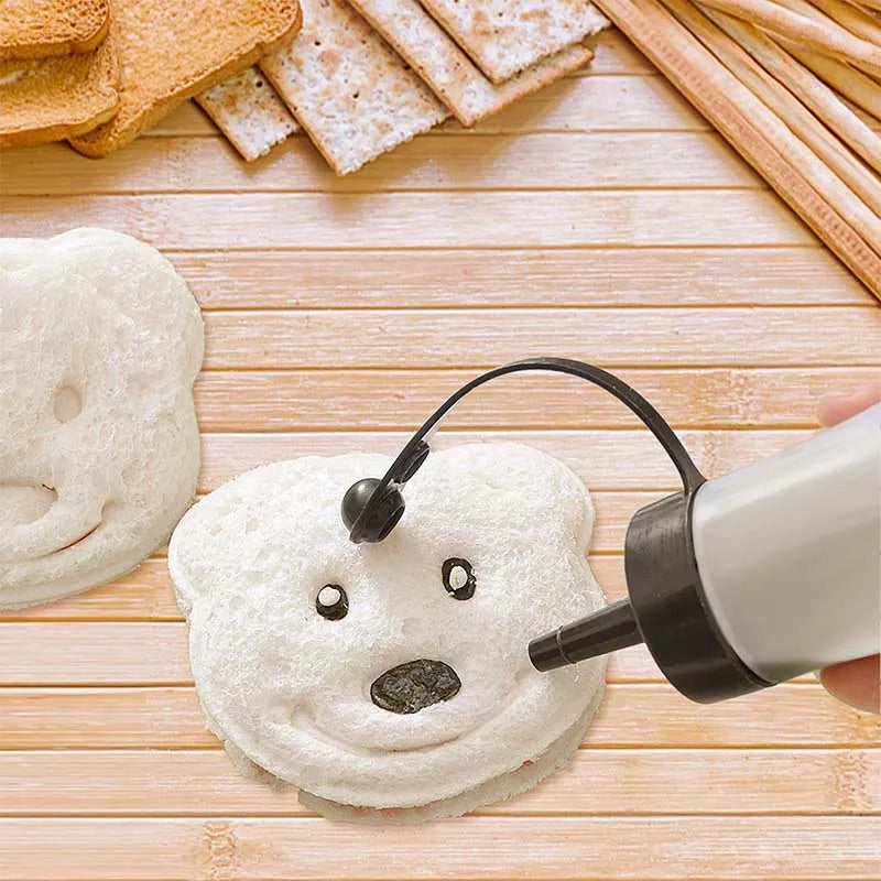 Cute Bear Sandwich Mold Toast Bread Making Cutter Mould Cute Baking Pastry Tools Children Interesting Food Kitchen Accessories