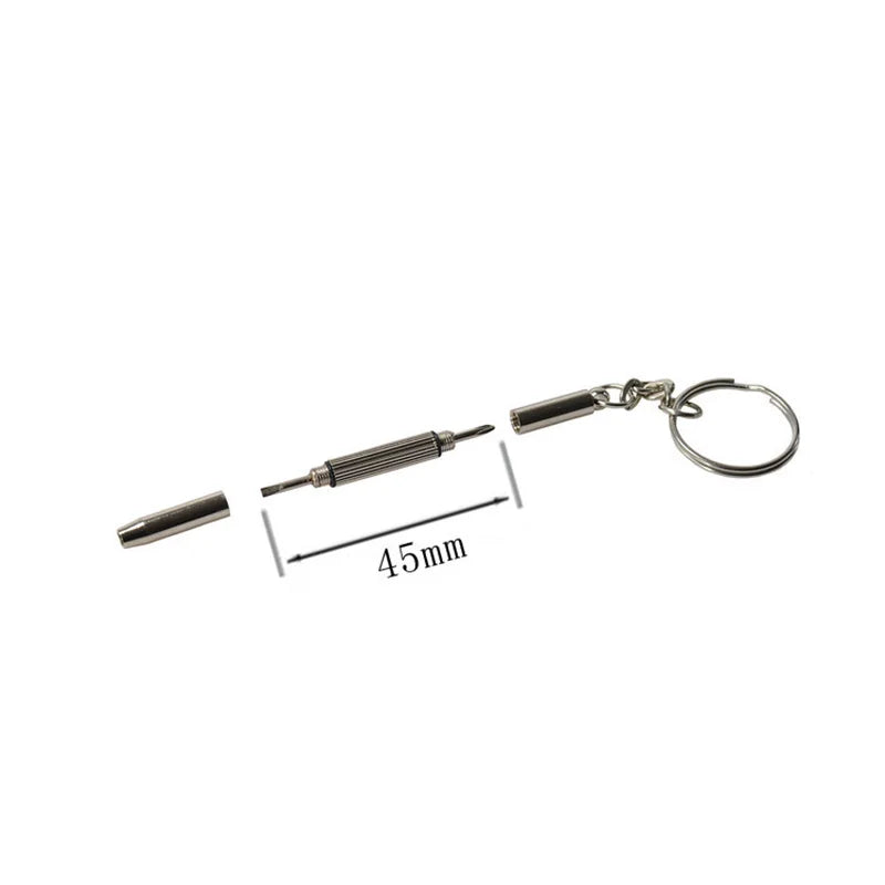 Glasses Screwdriver Eyeglass Screwdriver Watch Repair Kit With Keychain Portable Hand Tools Precision Screwdriver Tools 3 In 1