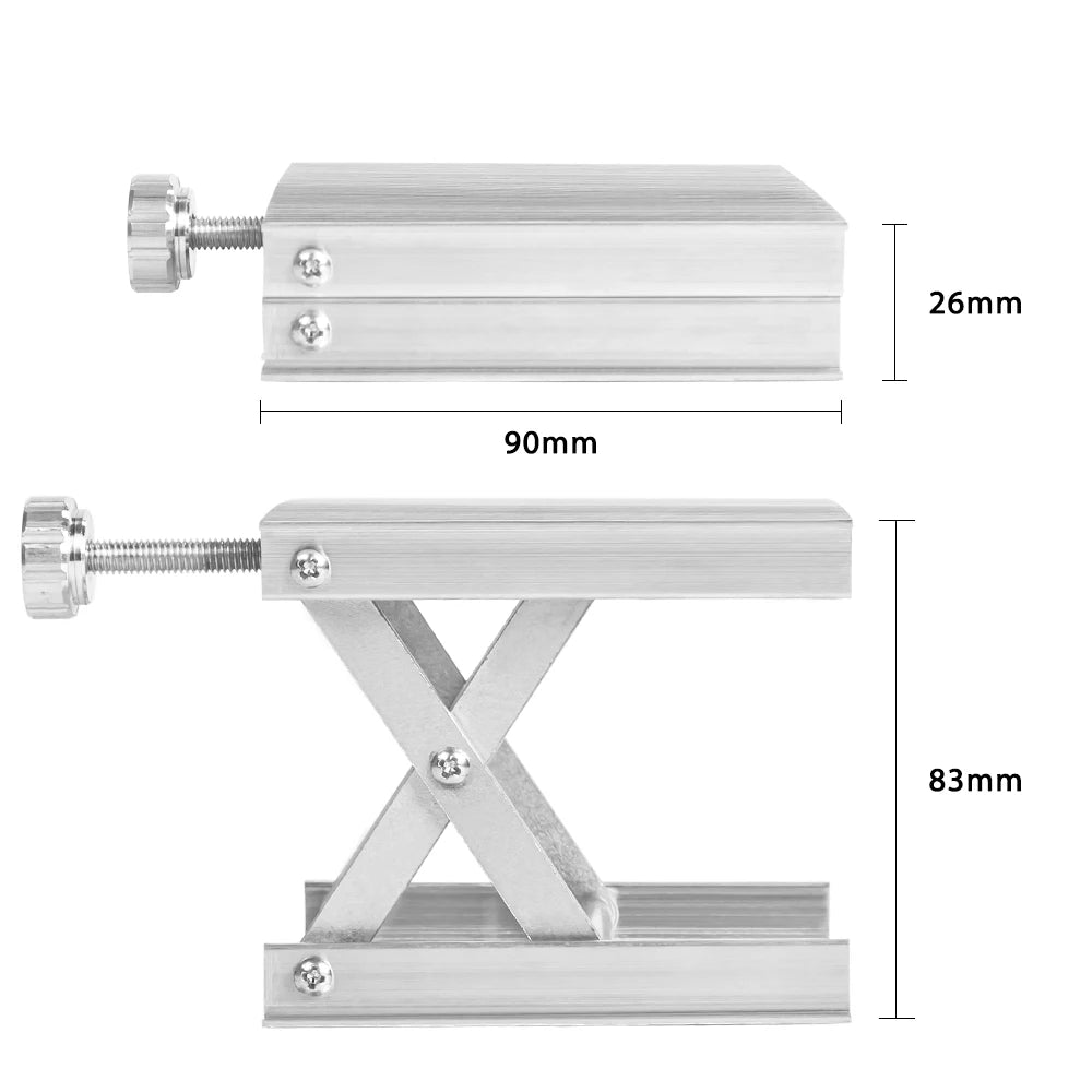 90*90mm Laser Level Bracket Lab Lift Platform Universal Laser Level 90mm Adjustable Lift Stand