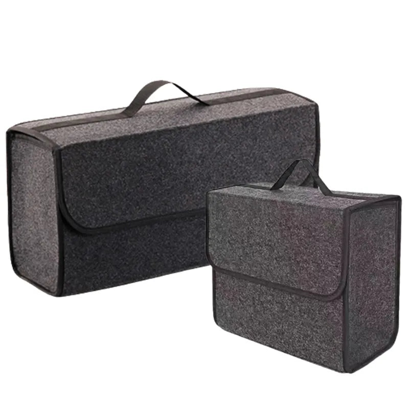Gray Car Organizer Bag Car Trunk Organizer Anti Slip Compartment Boot Storage Organizer Tool Car Storage Bag Organizer for Trunk