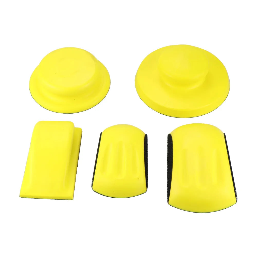 Sanding Disc Holder Sand paper Backing Polishing Pad Hand Grinding Block PU Foam Sanding Disc