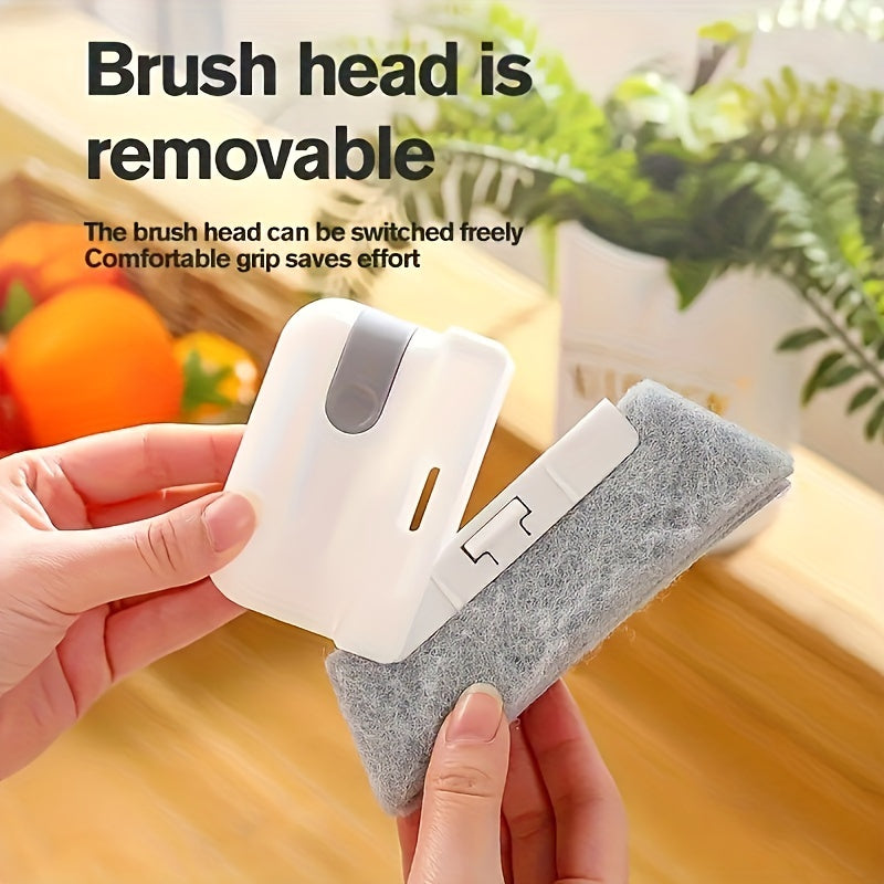 Versatile Handheld Cleaning Brush for Doors, Windows & Kitchen - Easy-to-Use Groove and Crevice Tool, Reusable Dust Remover for Home Essentials