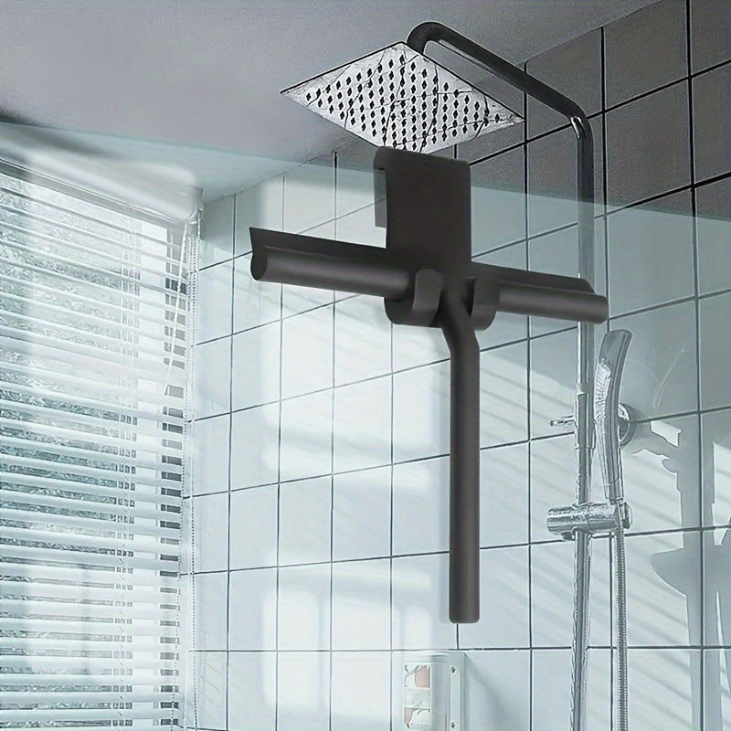 A Household Silicone Squeegee for Cleaning Windows And Bathrooms, Ideal for Shower And Glass Surfaces.