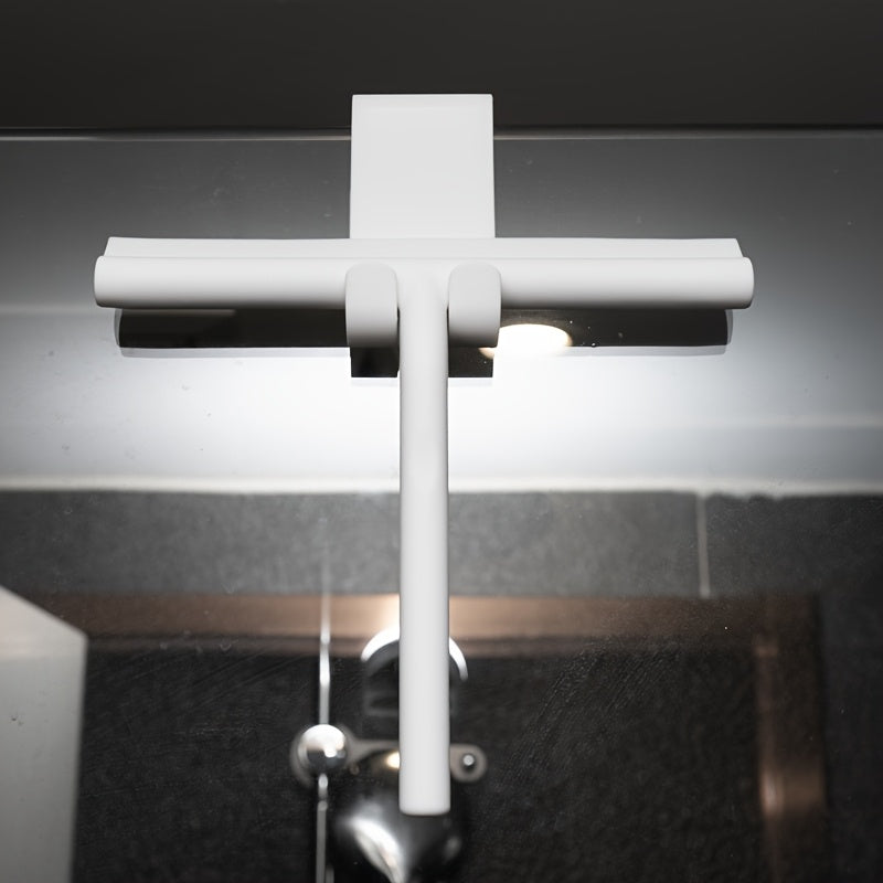 A Household Silicone Squeegee for Cleaning Windows And Bathrooms, Ideal for Shower And Glass Surfaces.