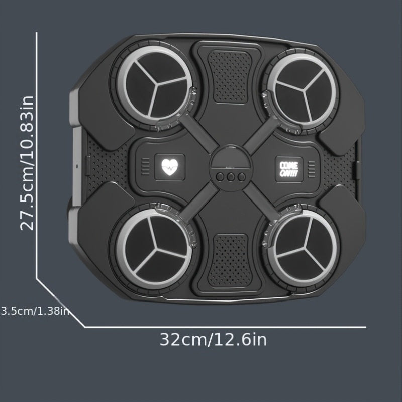 1pc Interactive Music Boxing Wall Target for Kids - ABS Material, Intelligent Dynamic Hitting Home Fitness Equipment, Thickened Boxing Training Machine for Children