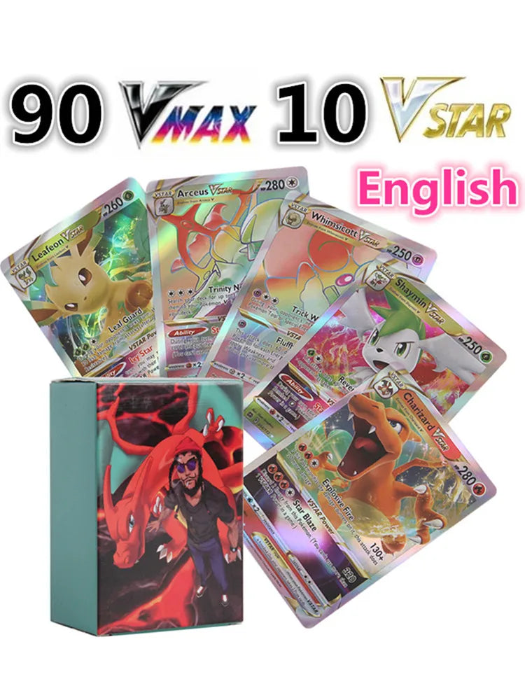 2022 New Children Battle Game VSTAR VMAX Card GX EX Collection Trading  Pokemon Cards For Funs Gift Children English Version Toy