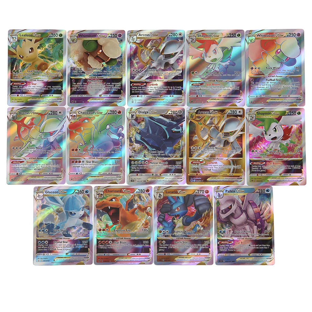 2022 New Children Battle Game VSTAR VMAX Card GX EX Collection Trading  Pokemon Cards For Funs Gift Children English Version Toy