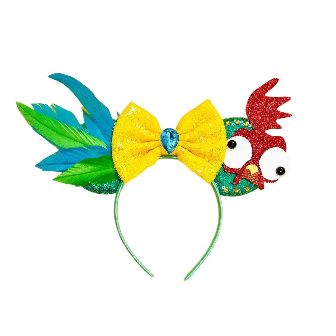 2023 New Style Mickey Minnie Ear Headband Sequin Bows Girl Adult Kids Halloween Party Cosplay Hair Accessories Princess Hairband