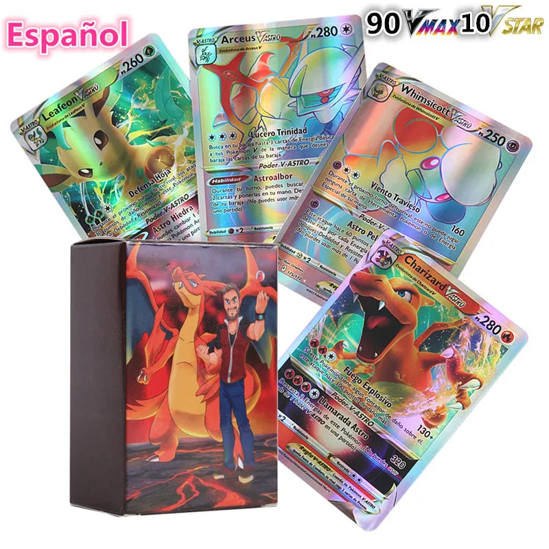 2022 New Children Battle Game VSTAR VMAX Card GX EX Collection Trading  Pokemon Cards For Funs Gift Children English Version Toy