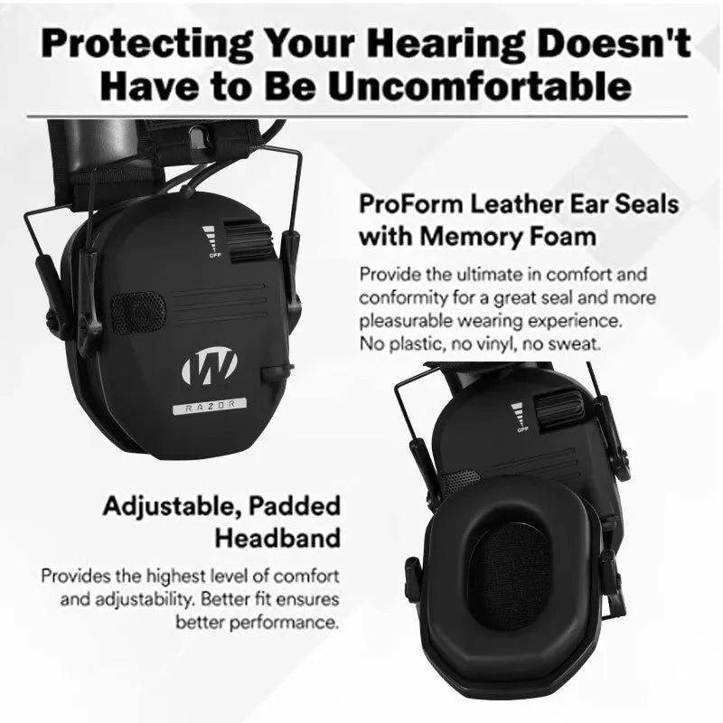 Original Military Tactical Electronic Shooting Earmuffs Outdoor Hunting Sound Pickup Noise Reduction Protection Hearing Headset