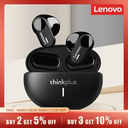 Original Lenovo LP19 Bluetooth 5.1 Earphones TWS Sports Headphones Wireless In-Ear Earbuds Dual HD Microphone Headset 2023 New